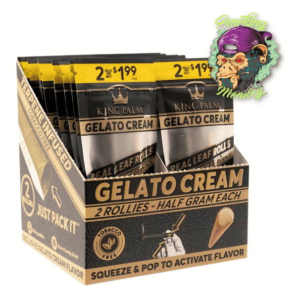 King palm gelato cream 2 conos