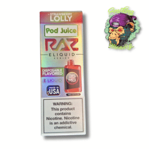 POD JUICE Raz Eliquid  Strawberry Lolly Series 35mg