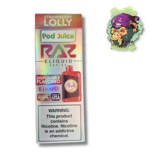 Pod Juice Raz Strawberry Lolly 3Mg